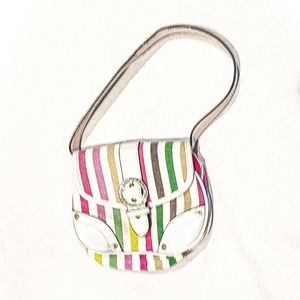 Colorful Striped Purse